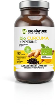 NATURES AID BIG NATURE Kurkumy Imbir Piperyna suplement diety 150 tabletek