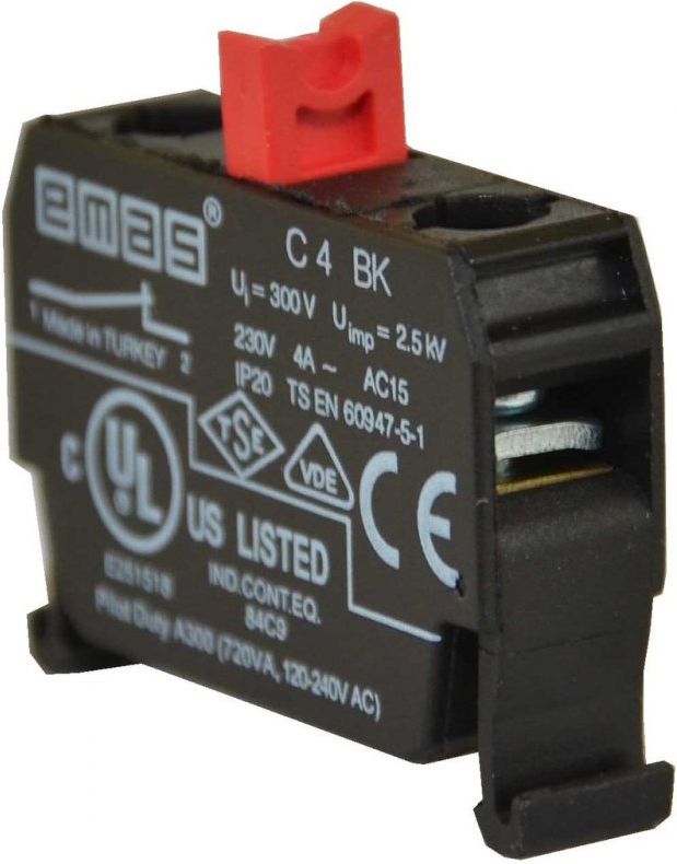 Emas Styk pomocniczy 1R montaż do ścianki tylnej (T0-C4BK)