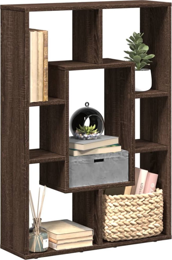 vidaXL vidaXL Regał na książki, brązowy dąb, 63x20x90 cm