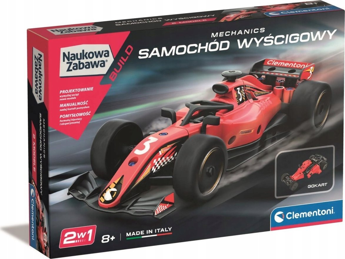 Clementoni Zestaw konstrukcyjny Laboratorium Mechaniki - Samochód Wyścigowy