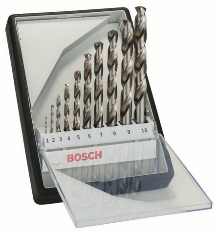 Wiertło Bosch do metalu HSS walcowe 2 7 4 5 1 3 6 10 8 9mm zestaw (2607010535)