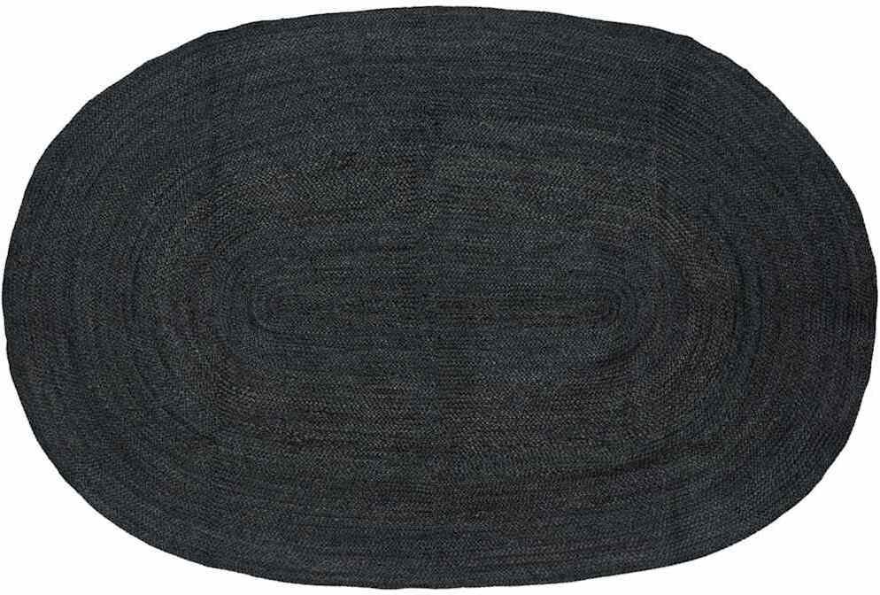 vidaXL Dywan Naturalny i czarny 300 x 300 cm Juta