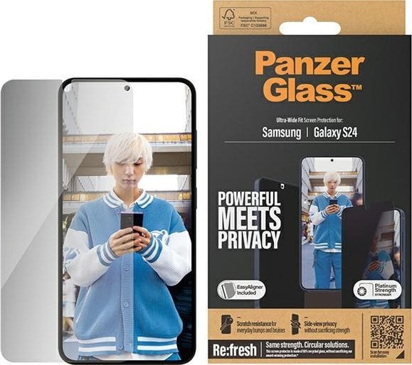PanzerGlass Panzerglass Ultra-Wide Fit Sam S24 S921 Privacy Screen Protection Easy Aligner Included P7350