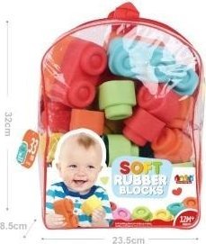 Klocki mi?kkie w plecaku 33szt