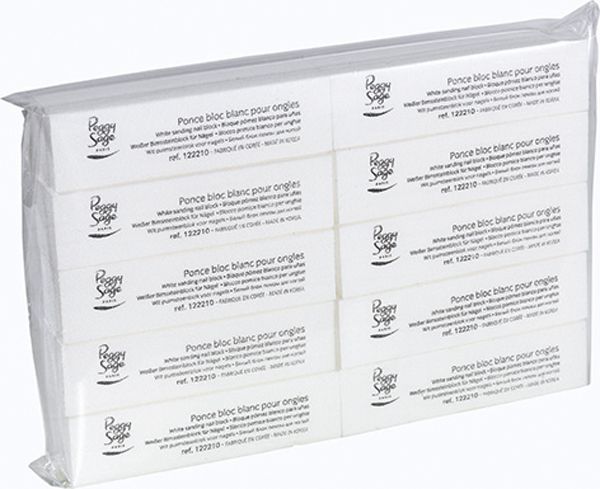 Peggy Sage Białe bloki polerskie 10szt (122209)