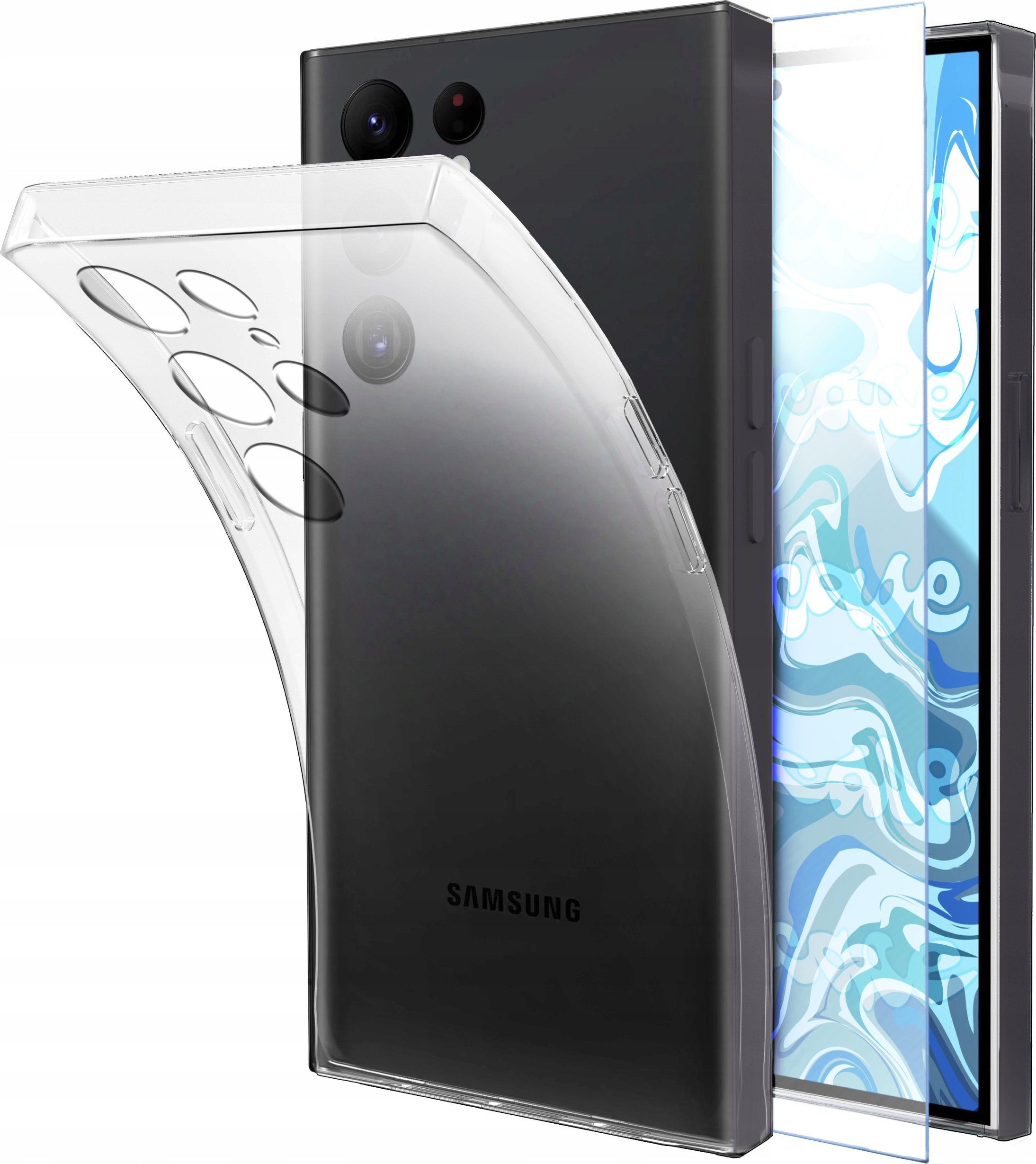 Etui Do Samsung Galaxy S25 Ultra (Przezroczyste, Silikon, Ochronne) Szkło