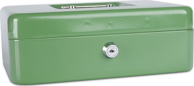 Donau Kasetka na pieniądze DONAU, duża, 250x90x180mm, zielona