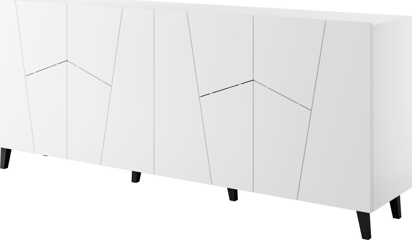 Cama Meble Komoda ETNA 200x42x82 biały mat