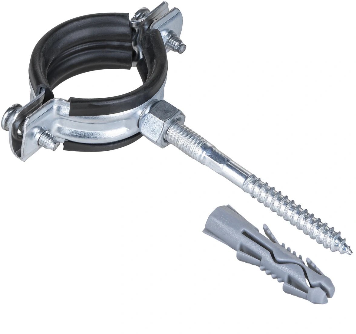 Obejma stalowa z uszczelką DN15 1/2 M8/80