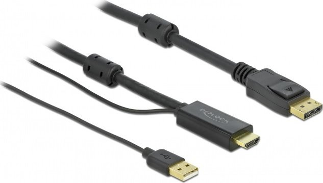 Kabel Delock DisplayPort - HDMI 2m czarny (85964)