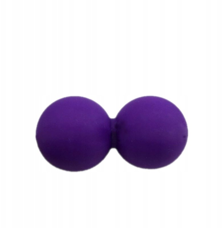 Podwójna piłka do masażu lacrosse różowa one size