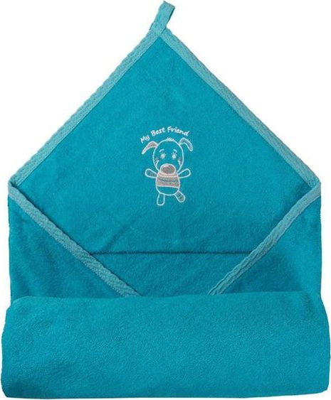 Matex OKRYCIE KĄPIELOWE NIEMOWLĘCE FROTTE 85X85 CM TURKUS