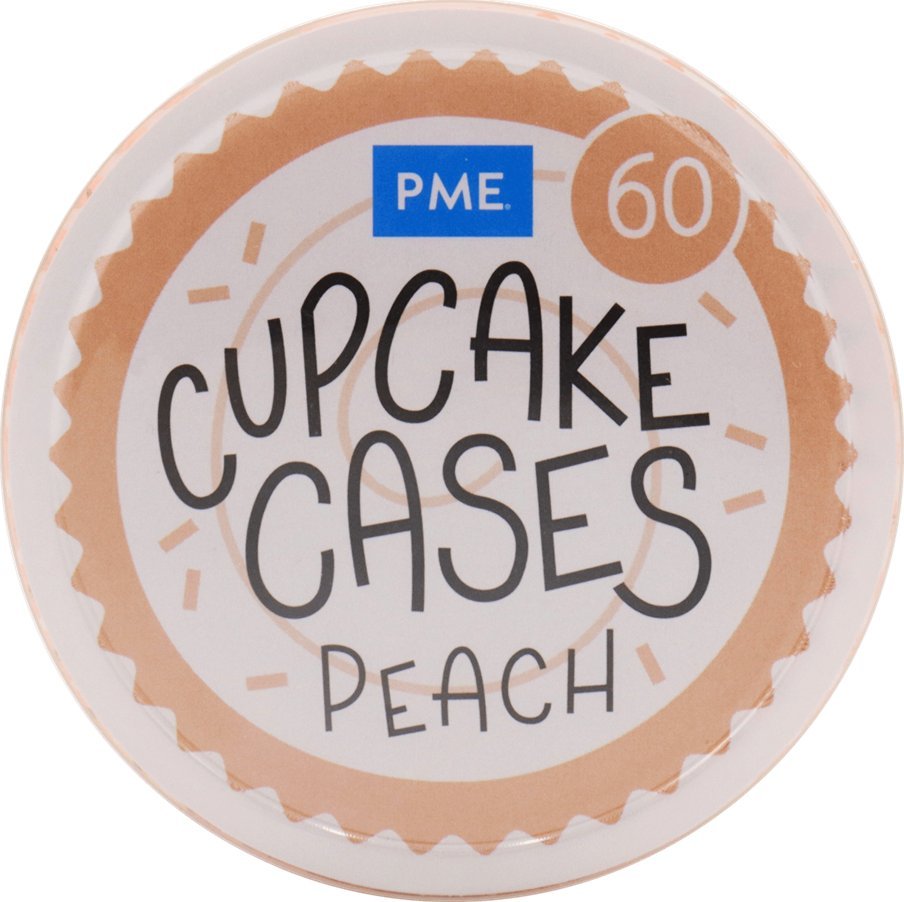 PME Papilotki do pieczenia babeczek (60 sztuk) pomarańczowe