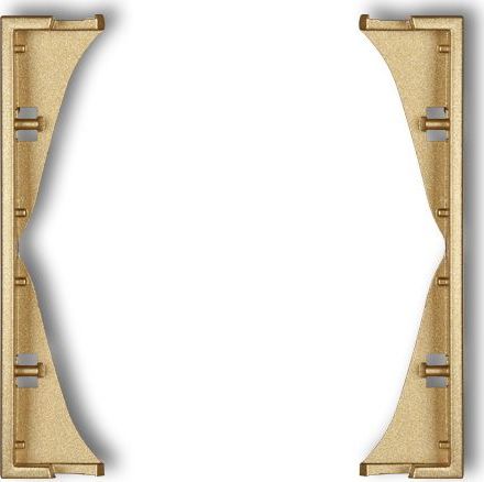 Karlik MINI Ramka pośrednia do gniazd podwójnych złota 29MRP-2