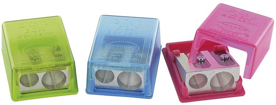 WEDO Spitzdose doppelt flach KUM 2-in-1 Box 12STK