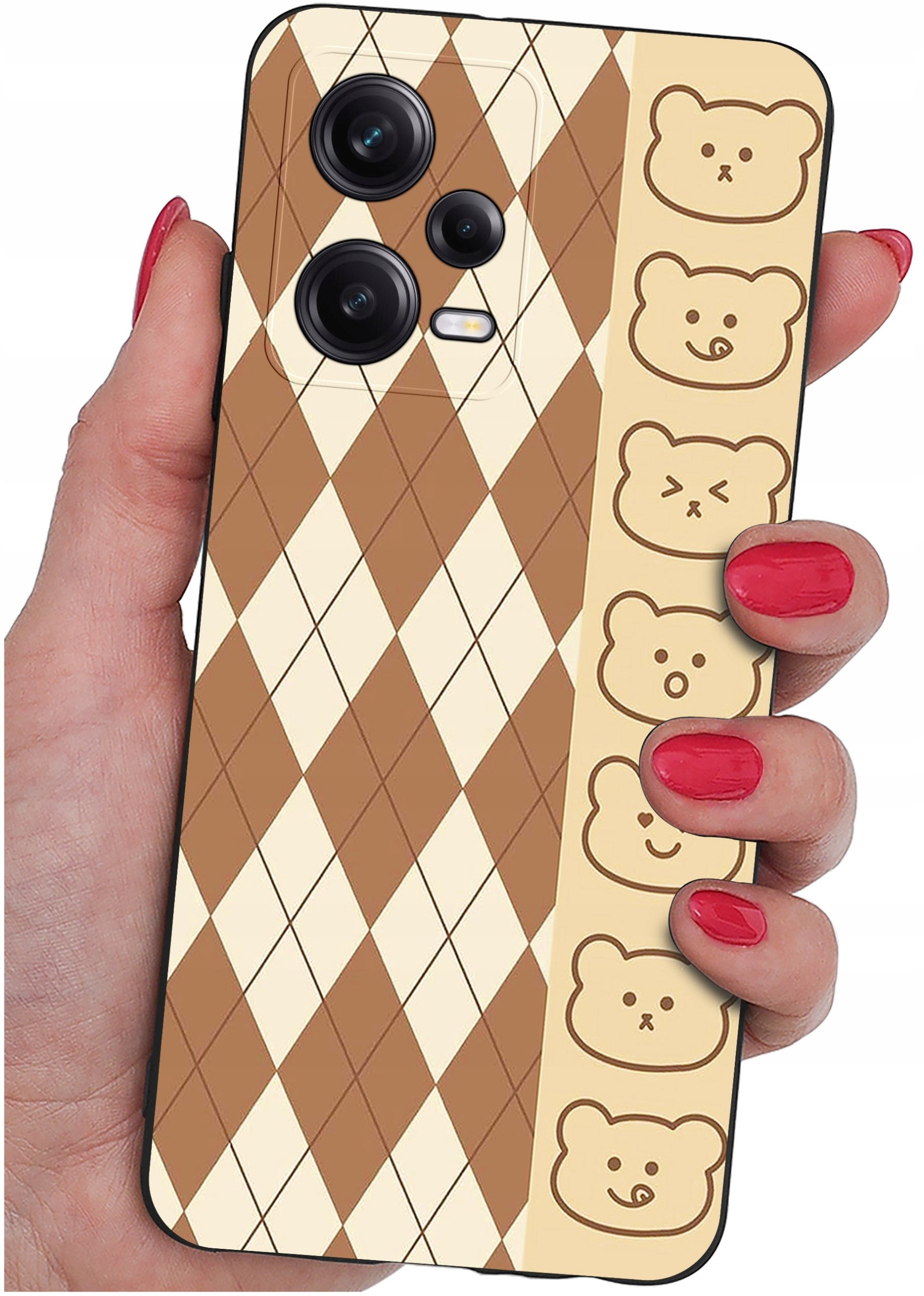 ETUI do Xiaomi Redmi Note 12 5G |Poco X5 5G | WZORY | SILIKONOWE MATT SZKŁO