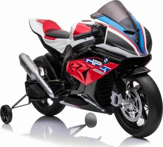 Import SUPER-TOYS MOTOR NA AKUMULATOR ŚCIGACZ ORYGINALNE BMW HP4 RACE, KOŁA EVA, MIĘKKIE SIEDZENIE/JT5001