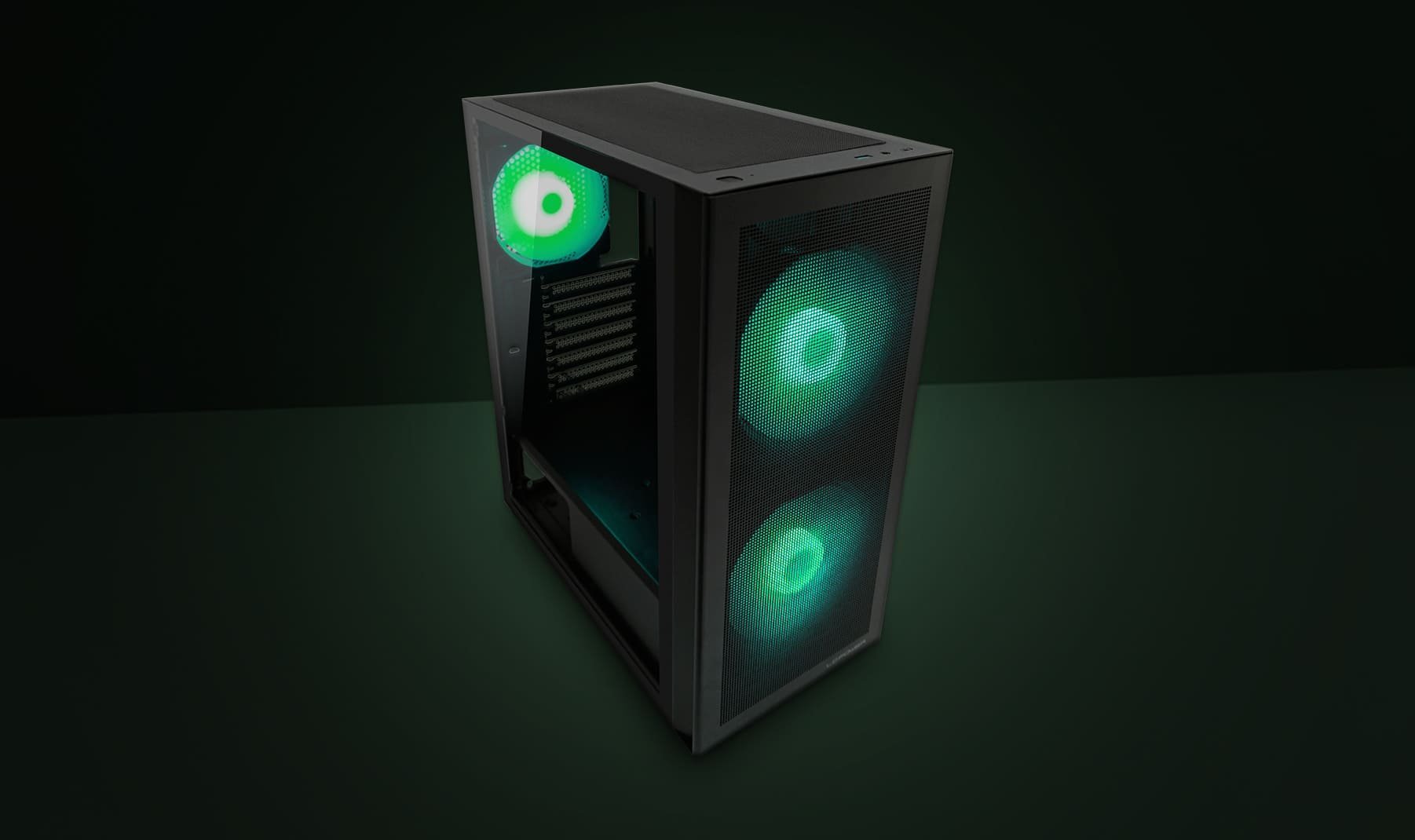 LC-Power Gehuse ATX Gaming 717B Meshwork_L dark black