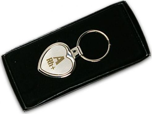 Breloczek Polska Firma Brelok z grupą krwi A Rh+ (plus)