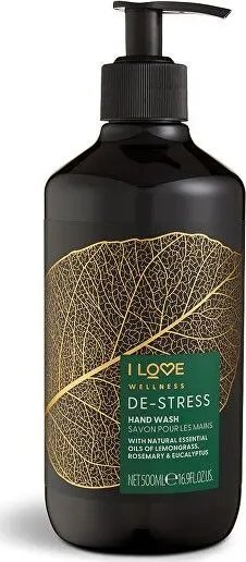I love I Love, Wellness De-Stress, Lemongrass, Rosemary & Eucalyptus, Cleansing, Liquid Soap, For Hands, 500 ml Unisex