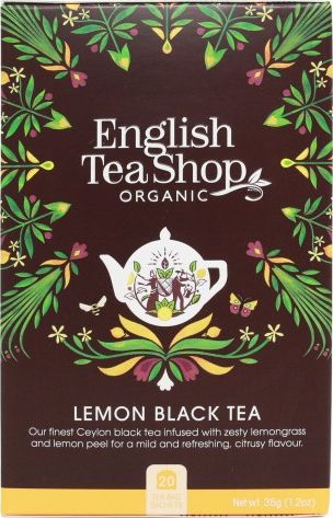 English Tea Sho Herbata czarna z trawą cytrynową (20x1,75) BIO 35 g