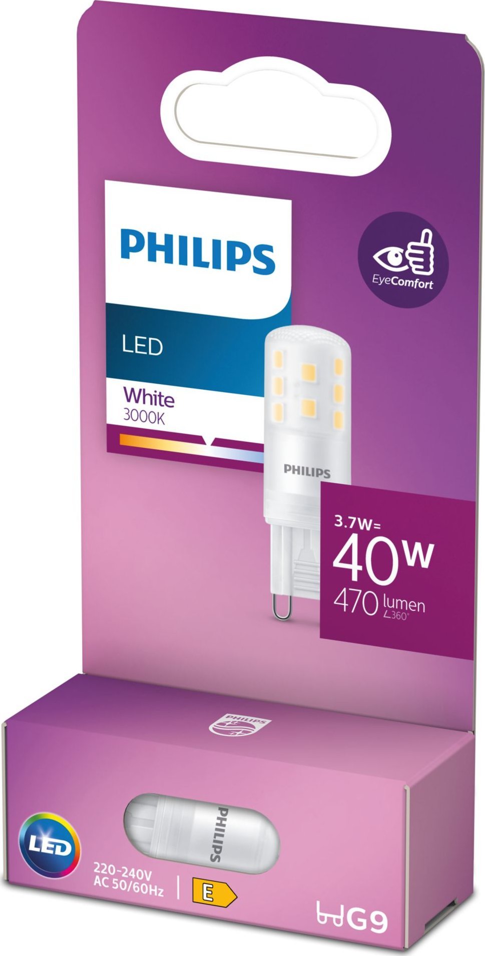 Philips BULB LED G9 40W 470LM 3000K WH ND STR6