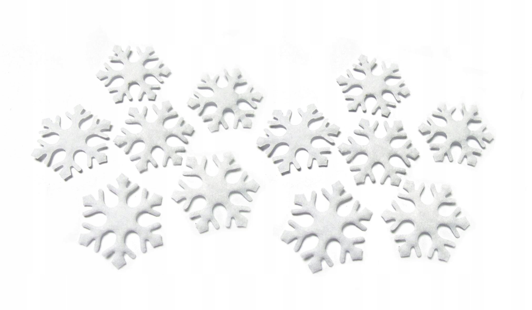 Śnieżynki do zdobienia