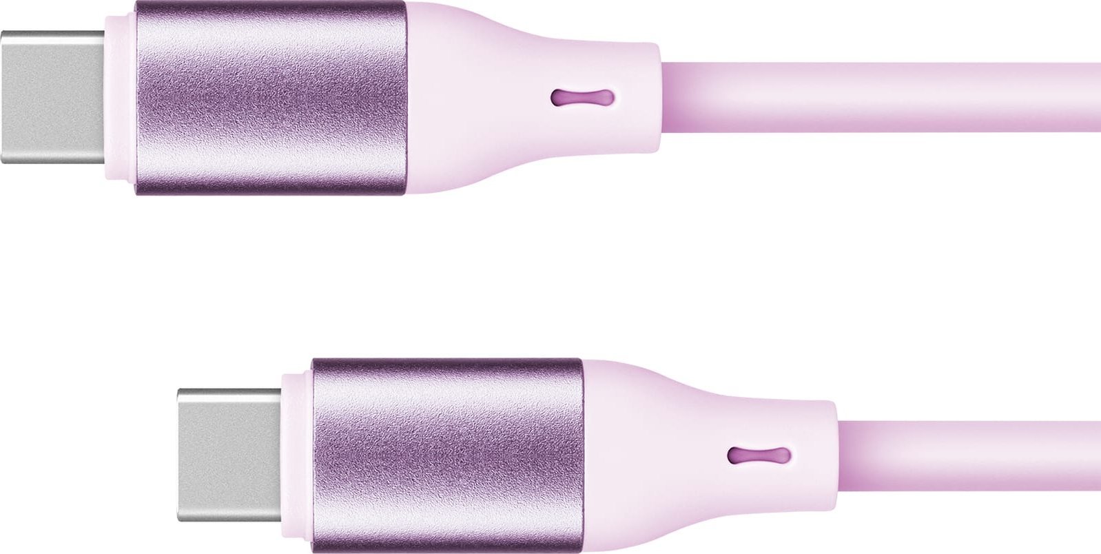 Kabel USB Kruger&Matz USB-C - USB-C 1 m Różowy (KM1269-1P)
