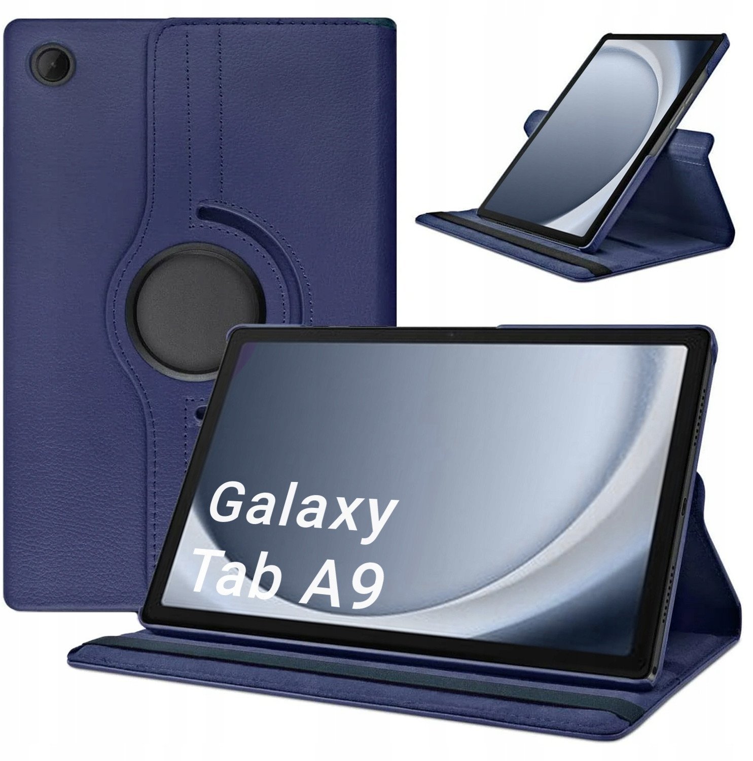 Etui Obrotowe 360 do Samsung Galaxy Tab A9 8.7 (Granatowe)