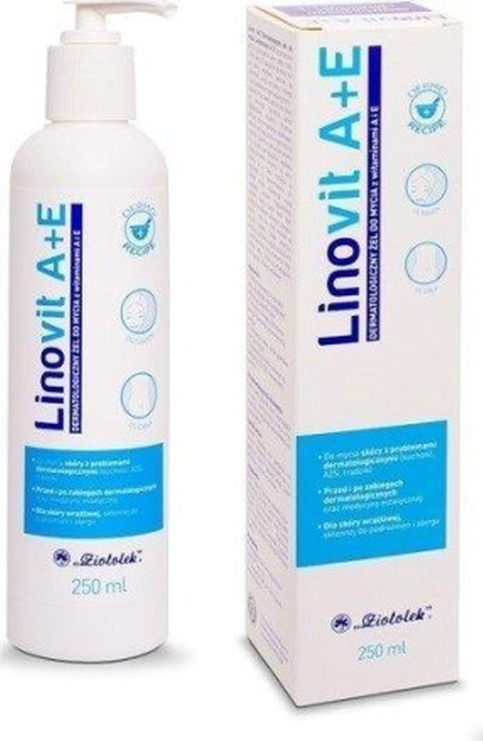 Linomag LINOVIT A+E DERMATOLOGICZNY ŻEL DO MYCIA 250ML/KO83/