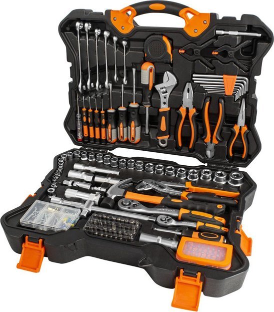 Zestaw narzędzi w walizce 256 elementów walizka narzędziowa