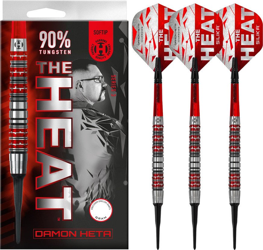 Rzutki Harrows THE HEAT Damon Heta 3 90% softip 18 g
