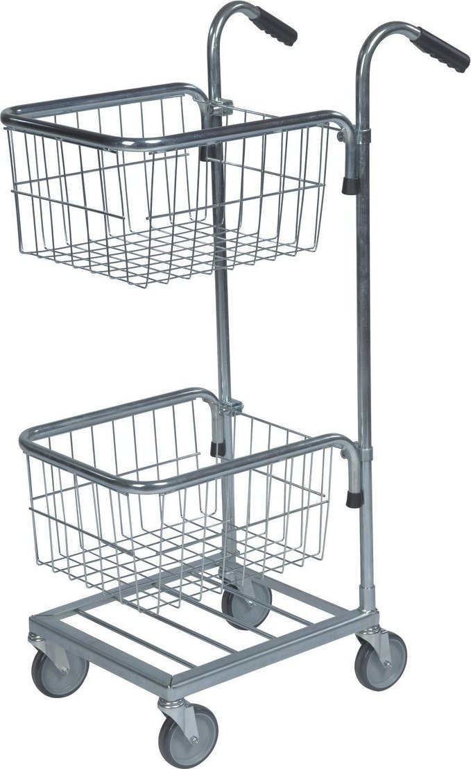 Kongamek Mały wózek z dwoma koszykami. Wym: 660x385x1090mm