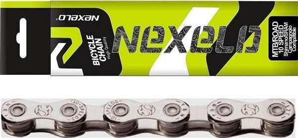 Nexelo Łańcuch NEXELO S10 S2 10speed 116 ogniw, srebrny