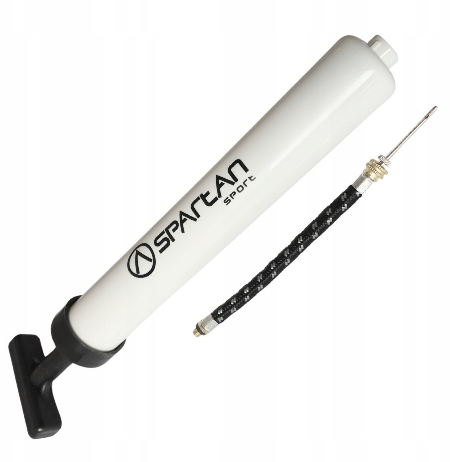 Pompka Ręczna do Piłek Piłki Nożnej z Wężykiem i Igłą Mała SPARTAN 30 cm