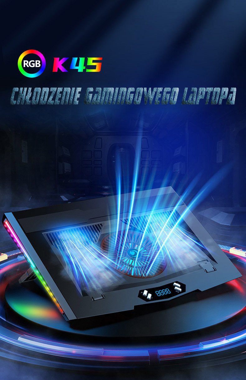 PODSTAWKA PODKŁADKA CHŁODZĄCA POD LAPTOP-A 12-17'