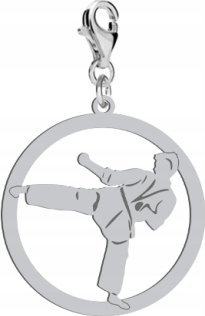 Radziszewska Jewellery Srebrny Charms Ju-jitsu DEDYKACJA GRATIS