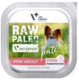 VetExpert Raw Paleo PORK Pate Mini Adult 150g