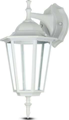Kinkiet lampa ścienna VT-750 E27 60W 20,8 x 36 cm IP44 aluminium biały