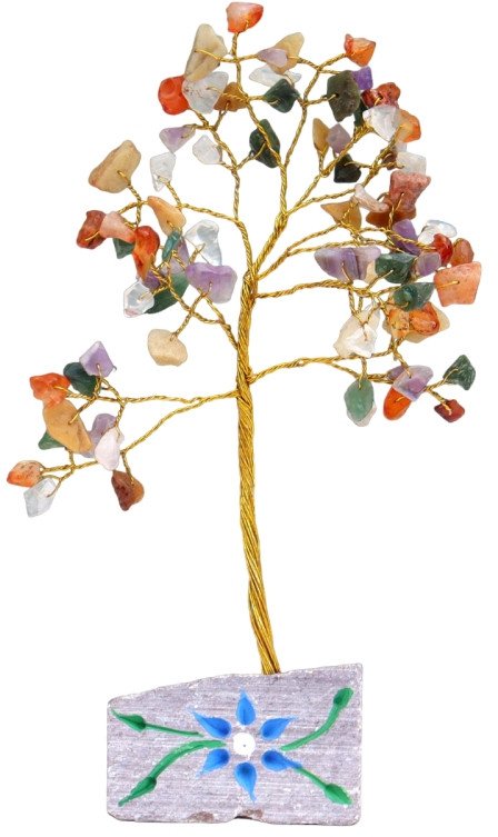 Drzewko z kamieniami szlachetnymi - Mix | 80 kamieni