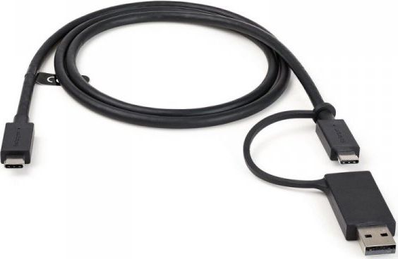 Kabel USB StarTech USB-A + USB-C - USB-C 1 m Czarny (USBCCADP)