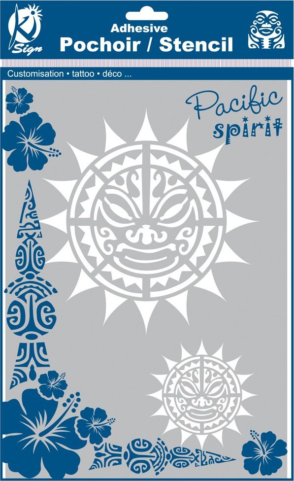 Ki-Sign Szablon A4 21x30 cm Słońce Maori