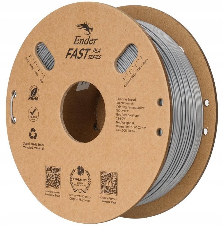 Filament Ender Fast PLA, 1kg, silvery (3301010434)