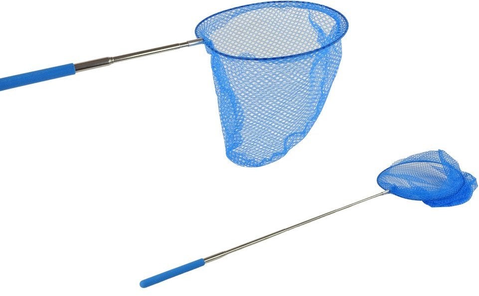 LeanToys Siatka Na Motyle Owady Składana Teleskopowa 85 cm Niebieska