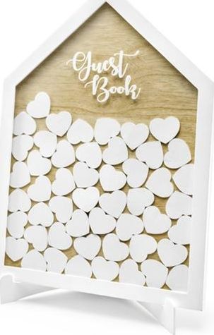Party Deco Księga gości drewniana, Guest Book, 30,5x43 cm uniwersalny