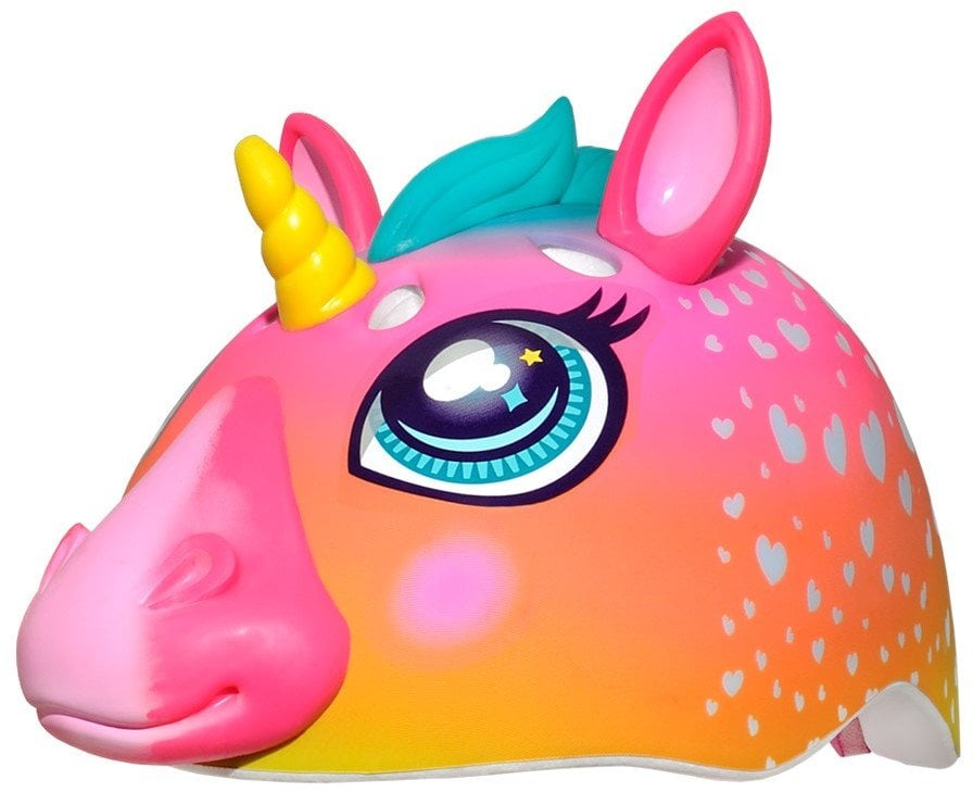 Kask dziecięcy juniorski RASKULLZ SUPER RAINBOW CORN LED roz. S CHILD FS 5+ (50-54 cm) (NEW 2025)