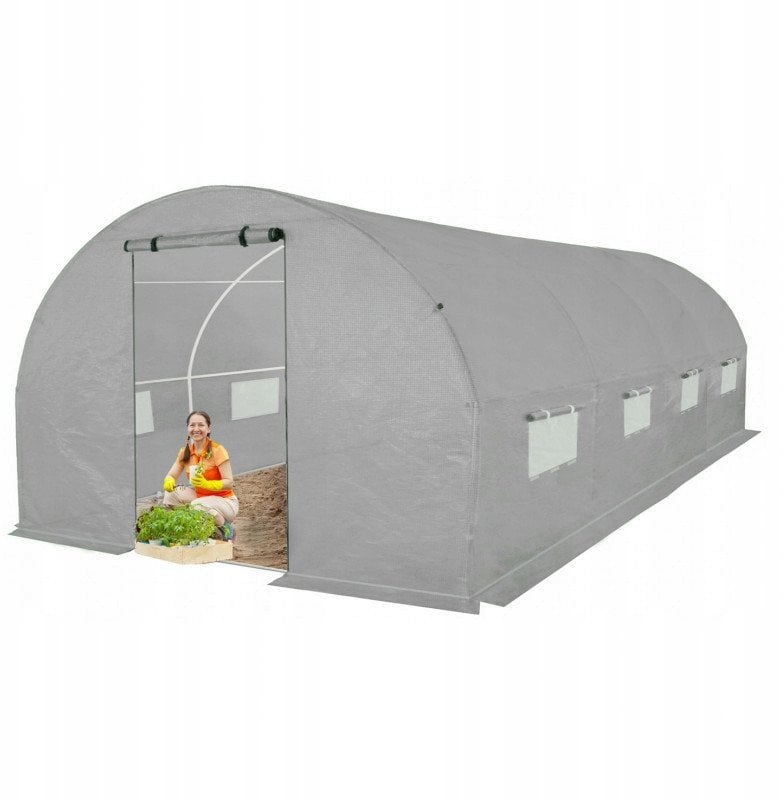 Tunel foliowy szklarnia 2x4,5m Szary Rurki 19 mm powierzchnia 9m2