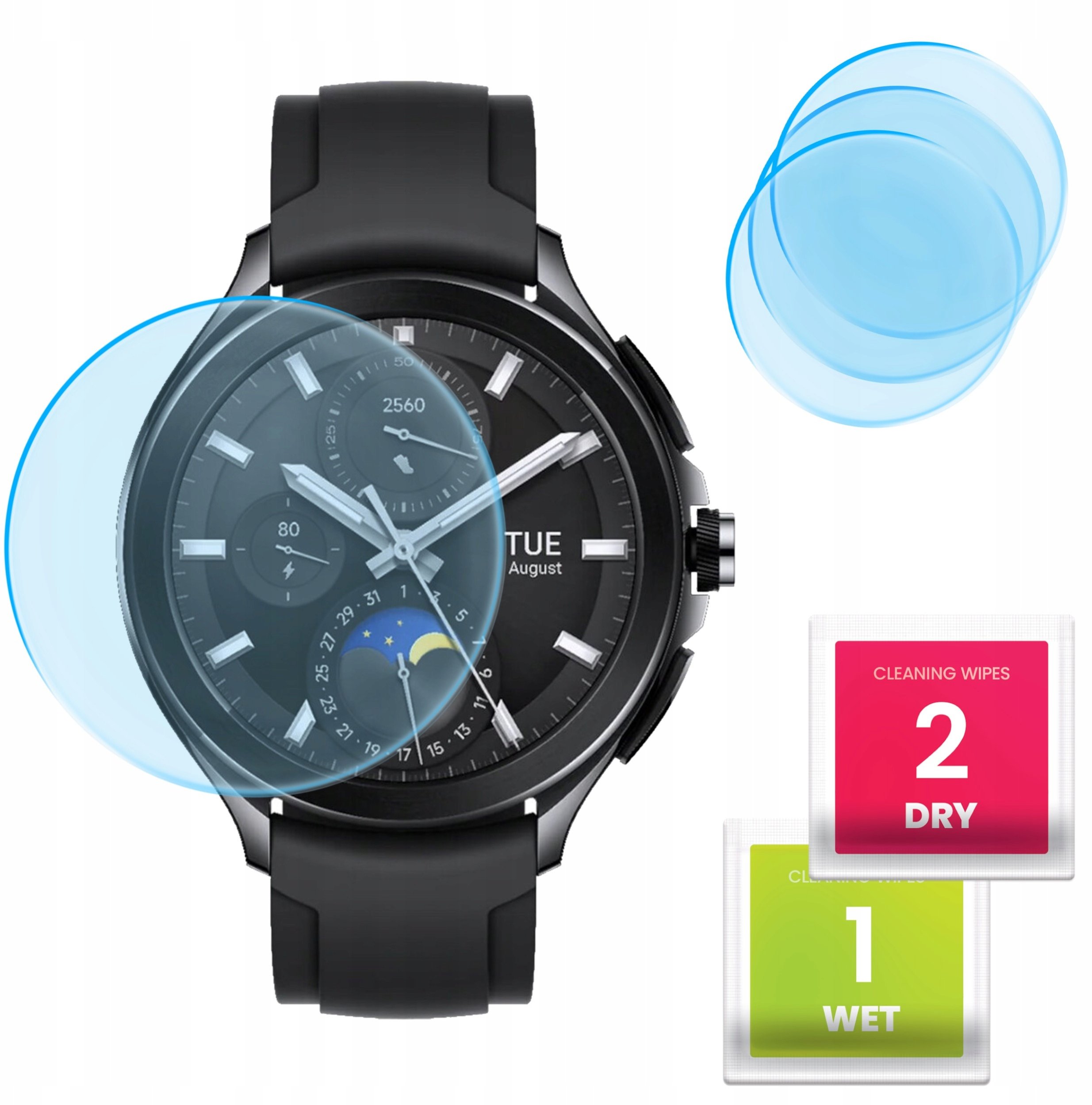 3-PAK Szkło Hybrydowe do Xiaomi Watch 2 Pro (Szkiełko, Ochronne, Odporne)