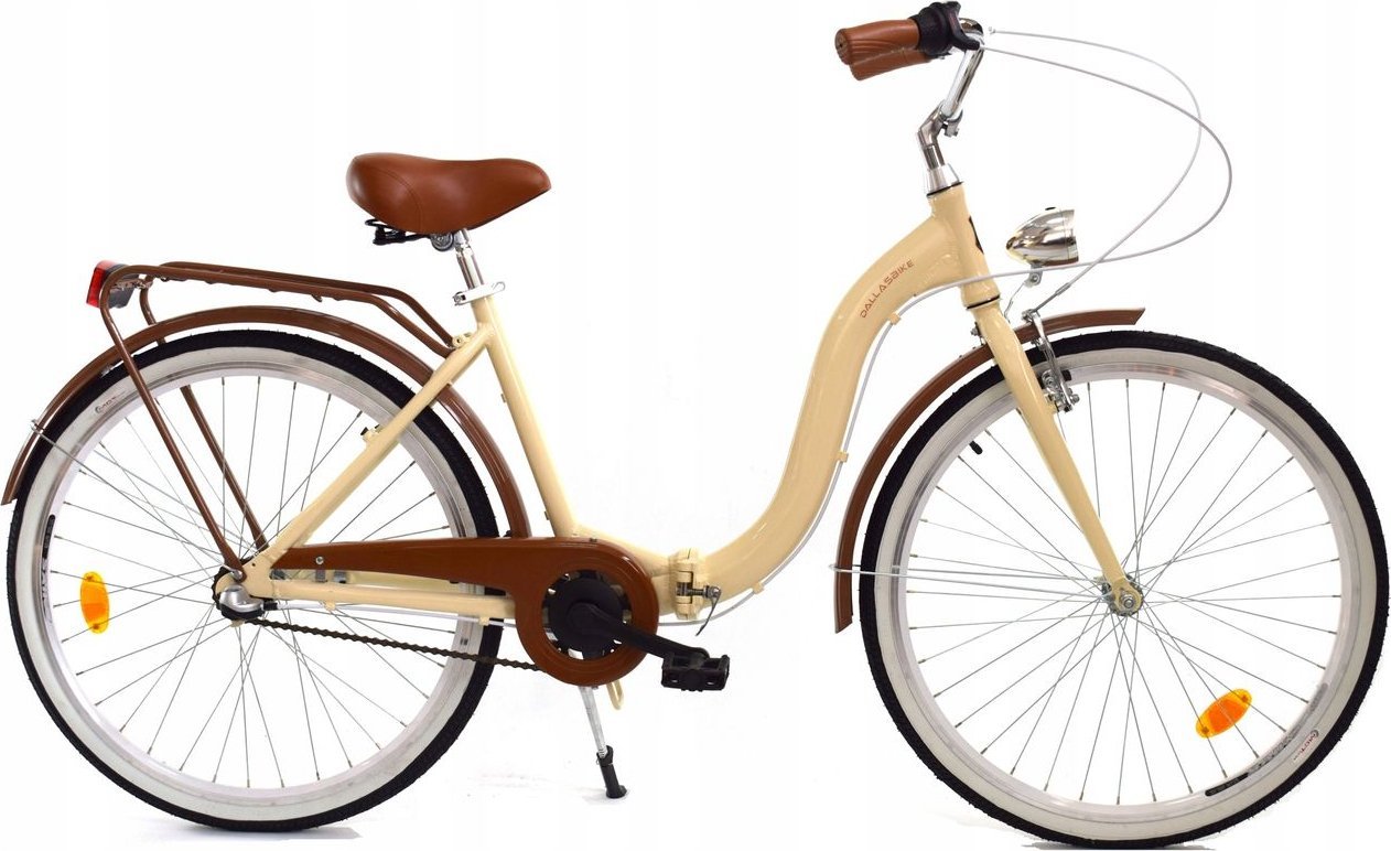 Dallas Bike Rower Dallas Składak Alu 26" 3spd - kremowy z brązem