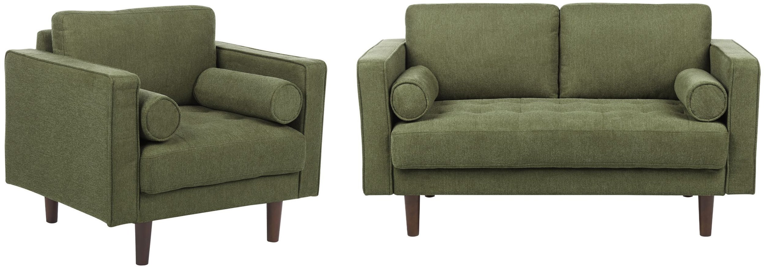 Komplet wypoczynkowy 3-osobowy zielony NURMO